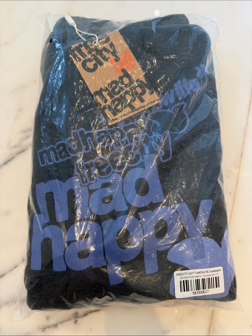 Madhappy FREE CITY Navy Crewneck Sweat pant